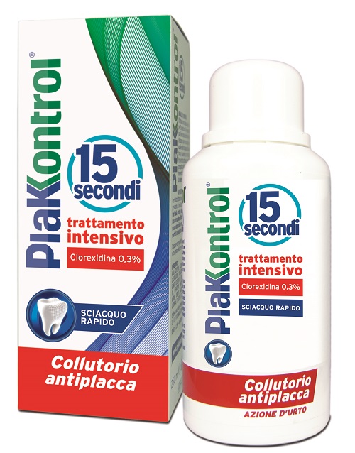 PLAKKONTROL 15 SECONDI COLLUTORIO 250 ML - pharmaluna
