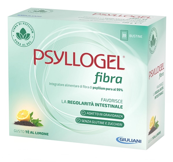 PSYLLOGEL FIBRA TE LIMONE 20 BUSTINE - pharmaluna