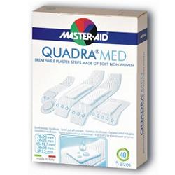 CEROTTO MASTER-AID QUADRA DERMOATTIVO FORMATI ASSORTITI 40 PEZZI - pharmaluna