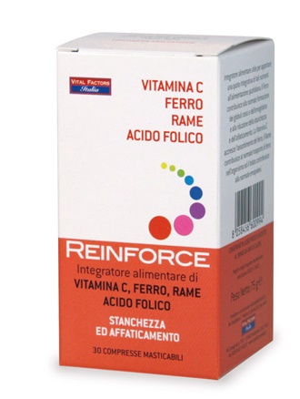 REINFORCE FERRO + VITAMINA C + RAME + ACIDO FOLICO - pharmaluna