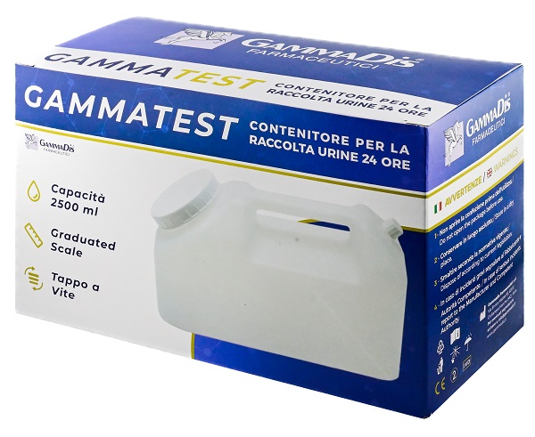 CONTENITORE STERILE PER LA RACCOLTA URINA GAMMASI 24H 2500 ML GAMMADIS - pharmaluna