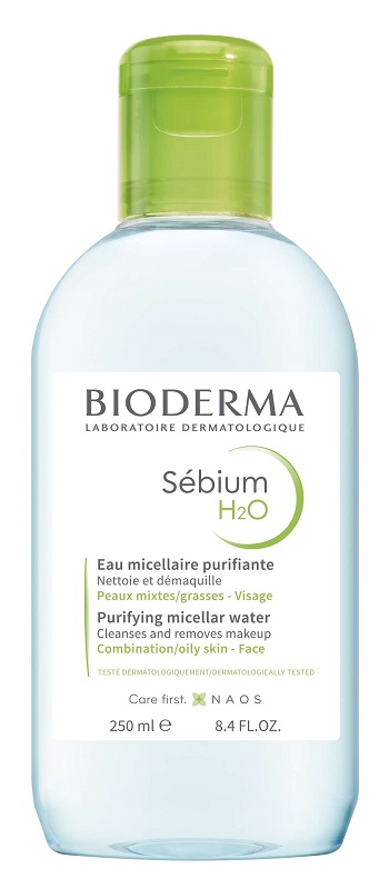 SEBIUM H2O ACQUA MICELLARE DETERGENTE PURIFICANTE 250 ML - pharmaluna