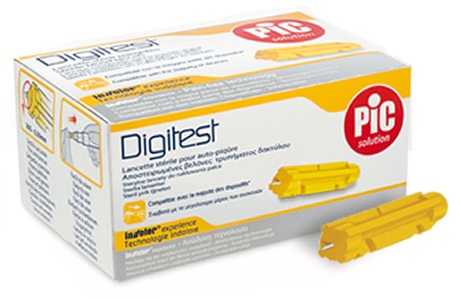 LANCETTE PUNGIDITO PIC DIGITEST GAUGE 28 200 PEZZI - pharmaluna