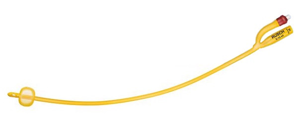 CATETERE FOLEY A MEDIA PERMANENZA  RUSCH GOLD PLUS A 2 VIE IN SILKOLATEX LATTICE-SILICONE PER ADULTO CH16 LUNGHEZZA 40 CM PUNTA CILINDRICA A 2 FORI PALLONCINO 30-50 ML 1 PEZZO - pharmaluna