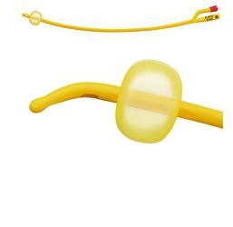 CATETERE FOLEY A MEDIA PERMANENZA  RUSCH GOLD PLUS A 3 VIE IN SILKOLATEX LATTICE-SILICONE PER ADULTO CH20 LUNGHEZZA 40 CM PUNTA CILINDRICA A 2 FORI PALLONCINO 5-15 ML 1 PEZZO - pharmaluna