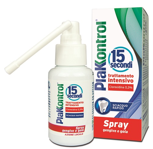PLAKKONTROL 15 SECONDI COLLUTORIO SPRAY 50 ML - pharmaluna