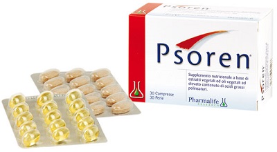 PSOREN 30 COMPRESSE+ 30 PERLE 46,5 G - pharmaluna
