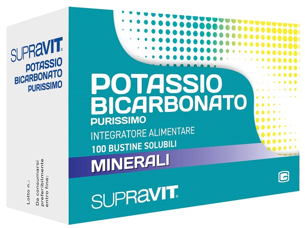 SUPRAVIT POTASSIO BICARBONATO PURISSIMO 100 BUSTINE - pharmaluna