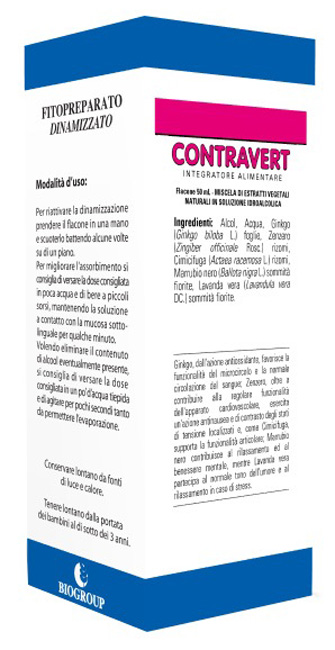 CONTRAVERT 50 ML SOLUZIONE IDROALCOLICA - pharmaluna