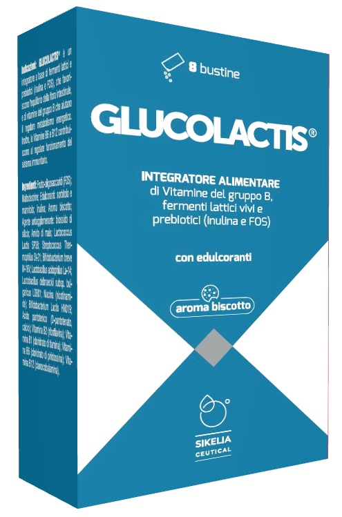 GLUCOLACTIS 8 BUSTINE AROMA BISCOTTO - pharmaluna