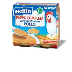 MELLIN PAPPA COMPLETA POLLO 250 G 2 PEZZI - pharmaluna