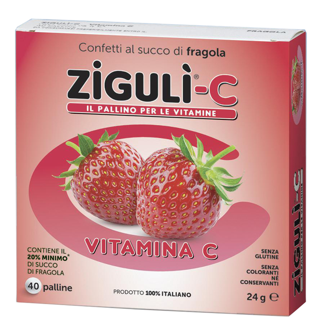 ZIGULI C FRAGOLA 40 CONFETTI 24 G - pharmaluna