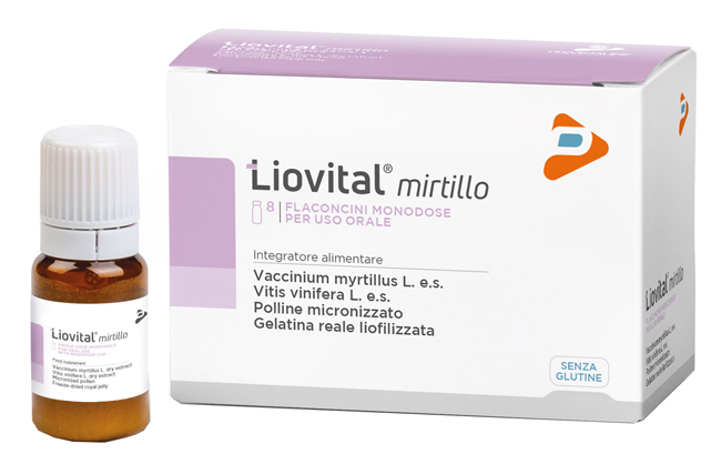 LIOVITAL MIRTILLO 8 FLACONCINI 10 ML - pharmaluna