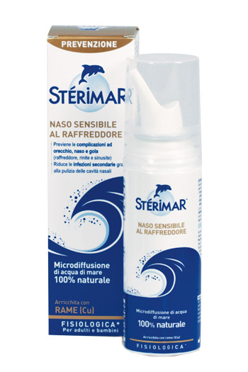 STERIMAR NASO SENSIBILE AL RAFFREDDORE ACQUA DI MARE SPRAY 100 ML - pharmaluna
