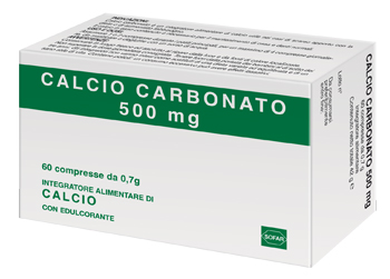 CALCIO CARBONATO 60 COMPRESSE - pharmaluna