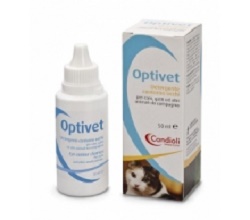 OPTIVET DETERGENTE PER OCCHI PER CANI E GATTI FLACONE 50 ML - pharmaluna