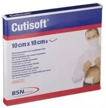 GARZA IDROFILA COMPRESSA CUTISOFT TESSUTO NON TESSUTO 10X10 CM 6 PEZZI - pharmaluna