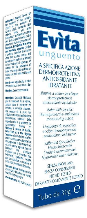 EVITA UNGUENTO A SPECIFICA AZIONE DERMOPROTETTIVA ANTIOSSIDANTE IDRATANTE 30 ML - pharmaluna