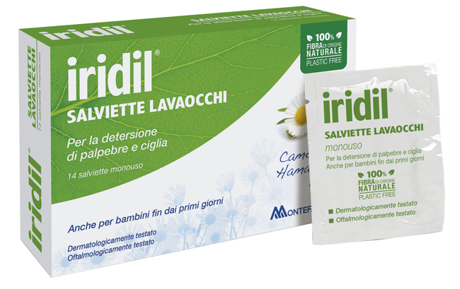 IRIDIL LAVAOCCHI 14 SALVIETTE MONOUSO - pharmaluna
