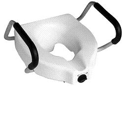 RIALZO WC CON BRACCIOLI SENZA COPERCHIO ALTEZZA 12,5 CM - pharmaluna