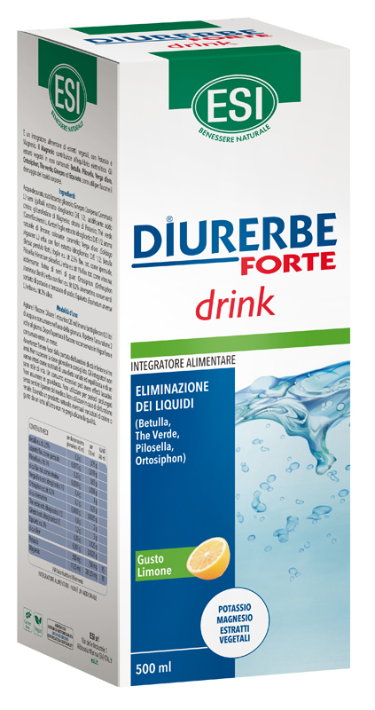 ESI DIURERBE FORTE DRINK LIMONE 500 ML - pharmaluna
