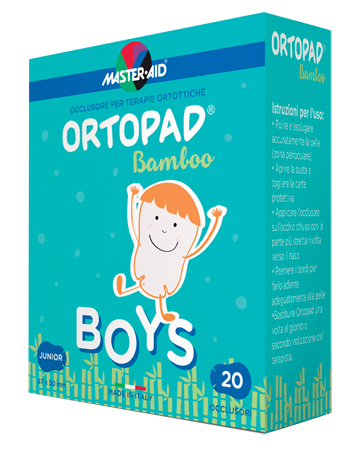 CEROTTO OCULARE PER ORTOTTICA ORTOPAD BOYS 5X6,7 CM 20 PEZZI - pharmaluna