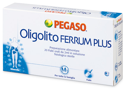 OLIGOLITO FERRUM PLUS 20 FIALE 2 ML - pharmaluna