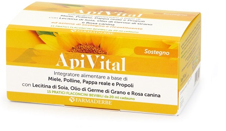 APIVITAL 15 FLACONCINI DA 20 ML 300 ML - pharmaluna