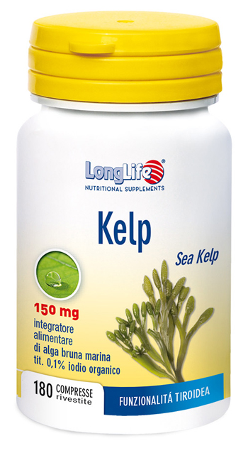 LONGLIFE KELP ALGA BRUNA 180 COMPRESSE - pharmaluna