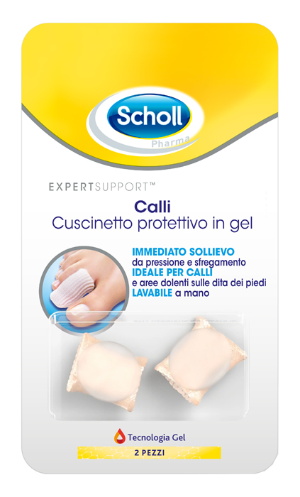 CUSCINETTI PROTETTIVI PER PIEDI CALLI SCHOLL GELACTIV 2 PEZZI - pharmaluna