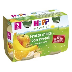 HIPP BIO HIPP BIO OMOGENEIZZATO FRUTTA MISTA CON CEREALI 2X125 G - pharmaluna