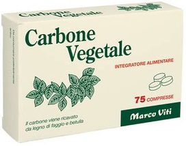 CARBONE VEGETALE 25 COMPRESSE - pharmaluna
