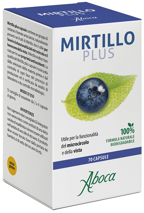 MIRTILLO PLUS 70 CAPSULE - pharmaluna