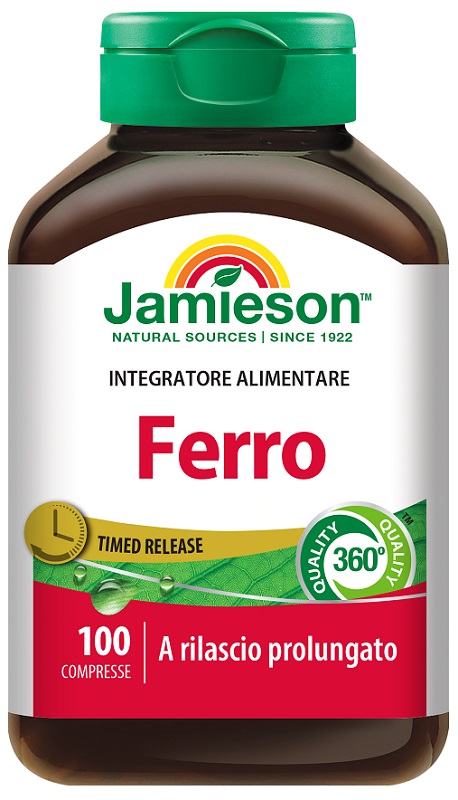 FERRO A RILASCIO PROLUNGATO JAMIESON 100 COMPRESSE - pharmaluna