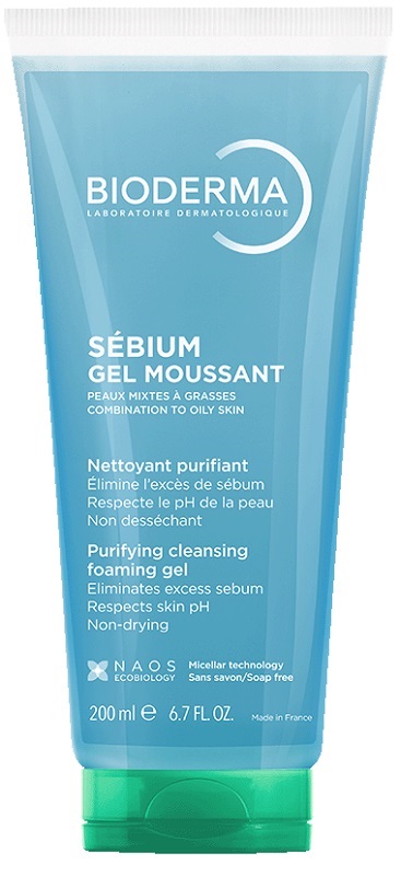 SEBIUM GEL MOUSSANT 200 ML - pharmaluna