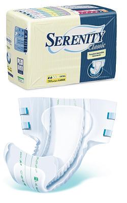 PANNOLONE PER INCONTINENZA SERENITY CLASSIC EXTRA TAGLIA MEDIUM 30 PEZZI - pharmaluna