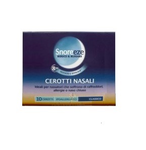 CEROTTO NASALE SNOREEZE CLASSICO LARGE 10 PEZZI - pharmaluna