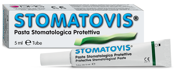 PASTA STOMATOLOGICA PROTETTIVA STOMATOVIS STOMATITI AFTOSE 5 ML - pharmaluna