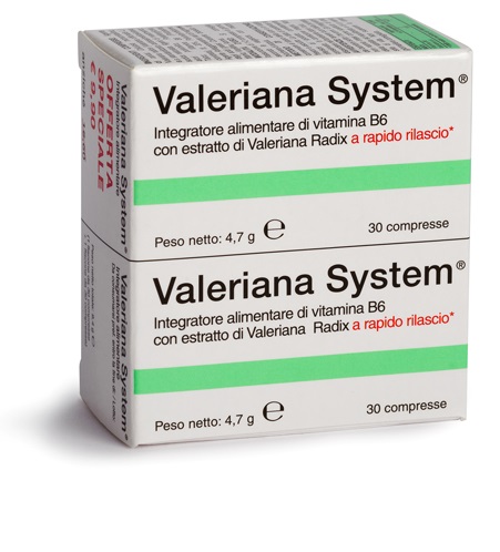 VALERIANA SYSTEM 30 COMPRESSE + 30 COMPRESSE - pharmaluna