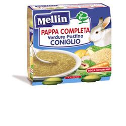 MELLIN PAPPA COMPLETA CONIGLIO 250 G 2 PEZZI - pharmaluna
