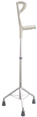 TRIPODE BRIO IN ALLUMINIO ANODIZZATO CON APPOGGIO ANTIBRACHIALE - pharmaluna