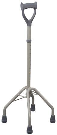 QUADRIPODE BRIO IN ALLUMINIO ANODIZZATO CON MANICO CHIUSO IMPUGNATURA ANATOMICA - pharmaluna