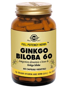 GINKGO BILOBA 60 60 CAPSULE VEGETALI - pharmaluna