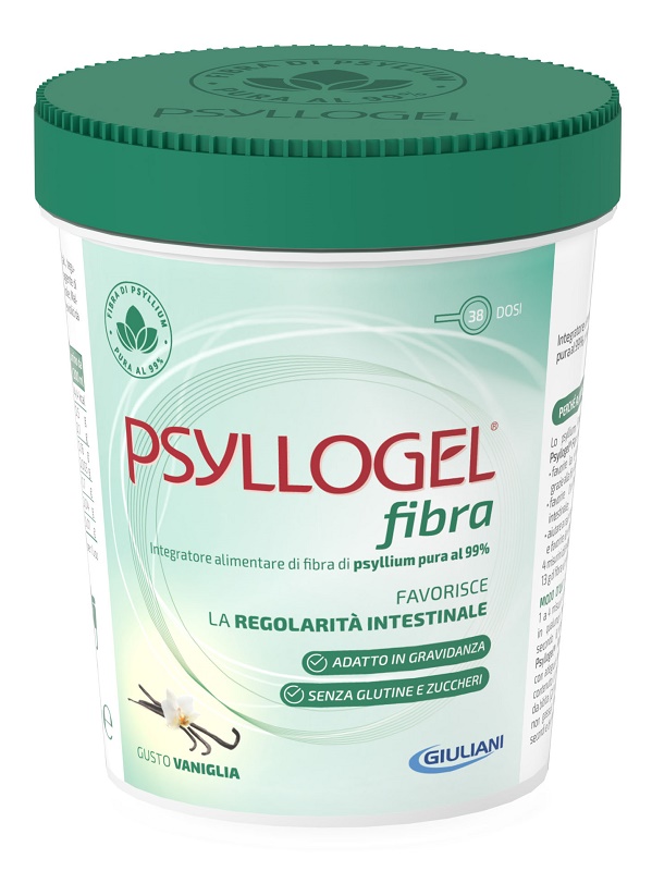 PSYLLOGEL FIBRA VANIGLIA VASO 170 G - pharmaluna