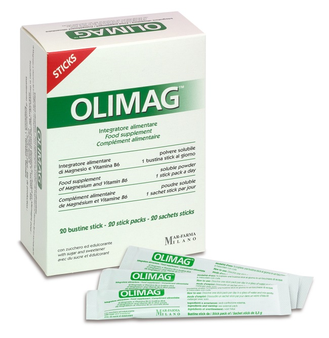 OLIMAG STICK 20 POLVERE - pharmaluna