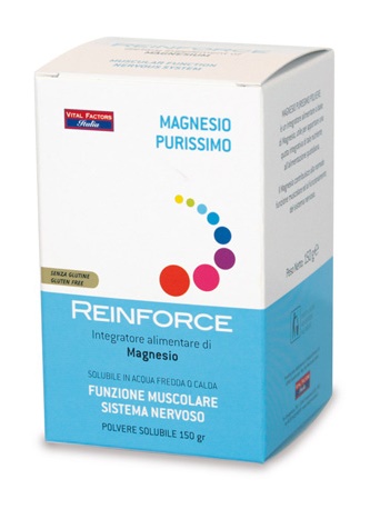 REINFORCE MAGNESIO PURISSIMO 150 GRAMMI DI POLVERE - pharmaluna