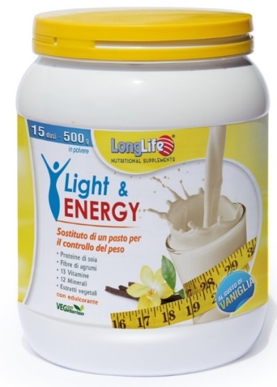 LONGLIFE LIGHT & ENERGY VANIGLIA 500 G - pharmaluna