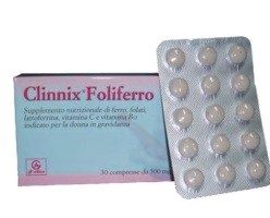 CLINNIX FOLIFERRO 30 COMPRESSE - pharmaluna