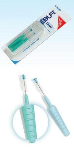 EBUR SCOVOLINO FINE CON MANICO IN ASTUCCIO TASCABILE 5 PEZZI - pharmaluna