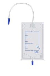 SACCA DI DRENAGGIO GAMBA PER INCONTINENZA TUBO 10 CM 10 PEZZI - pharmaluna